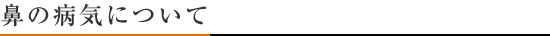 鼻の病気について